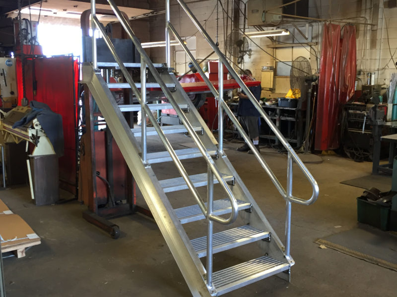 Lakecraft Corporation - Fabrication - Lakecraft Machine shop - Aluminum Stairs